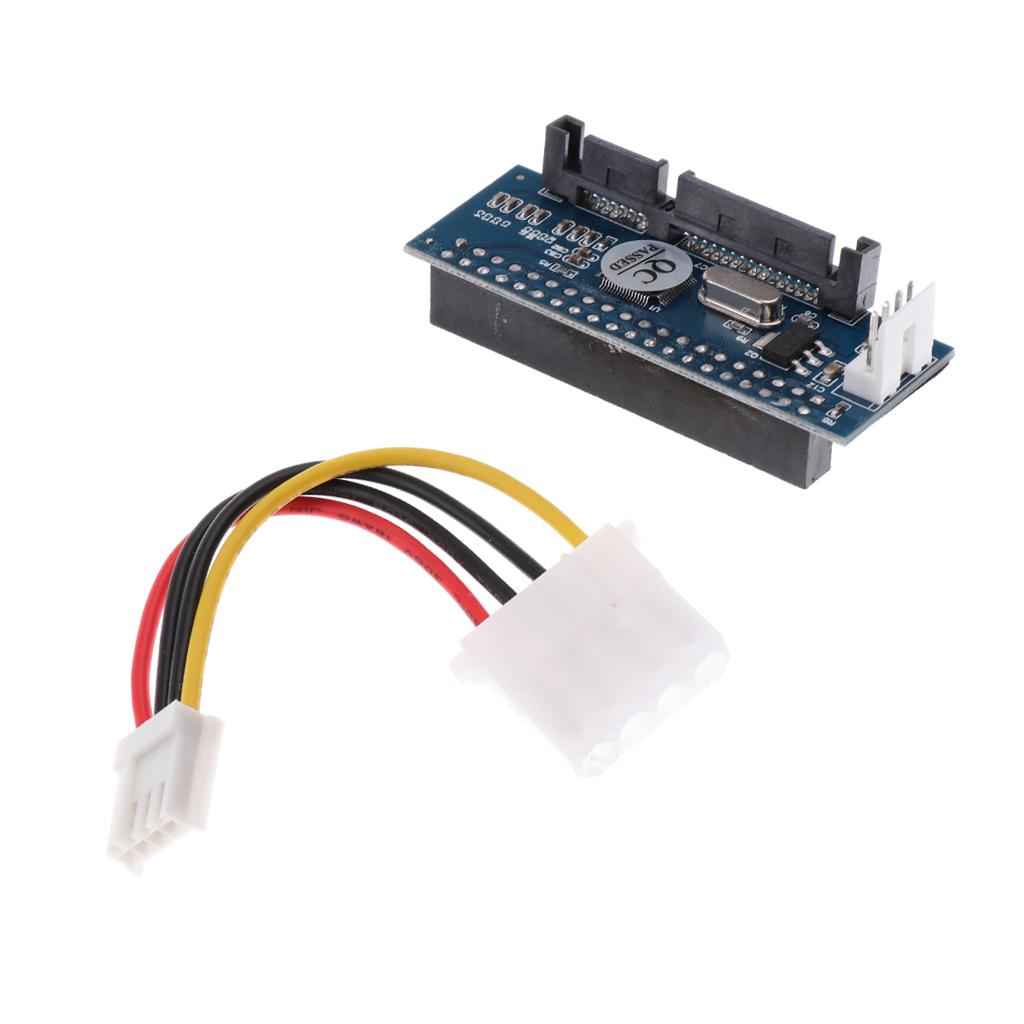 3.5'' 40Pin IDE Female To SATA 7+15P 22Pin Male Adapter PATA TO SATA Card