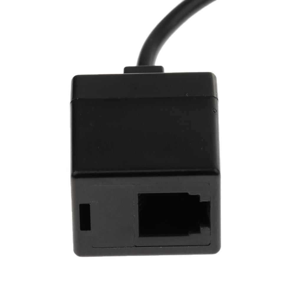 3xRJ9 4P4C Male Plug to RJ9 Modular Female Connector Handset Adapter Splitter