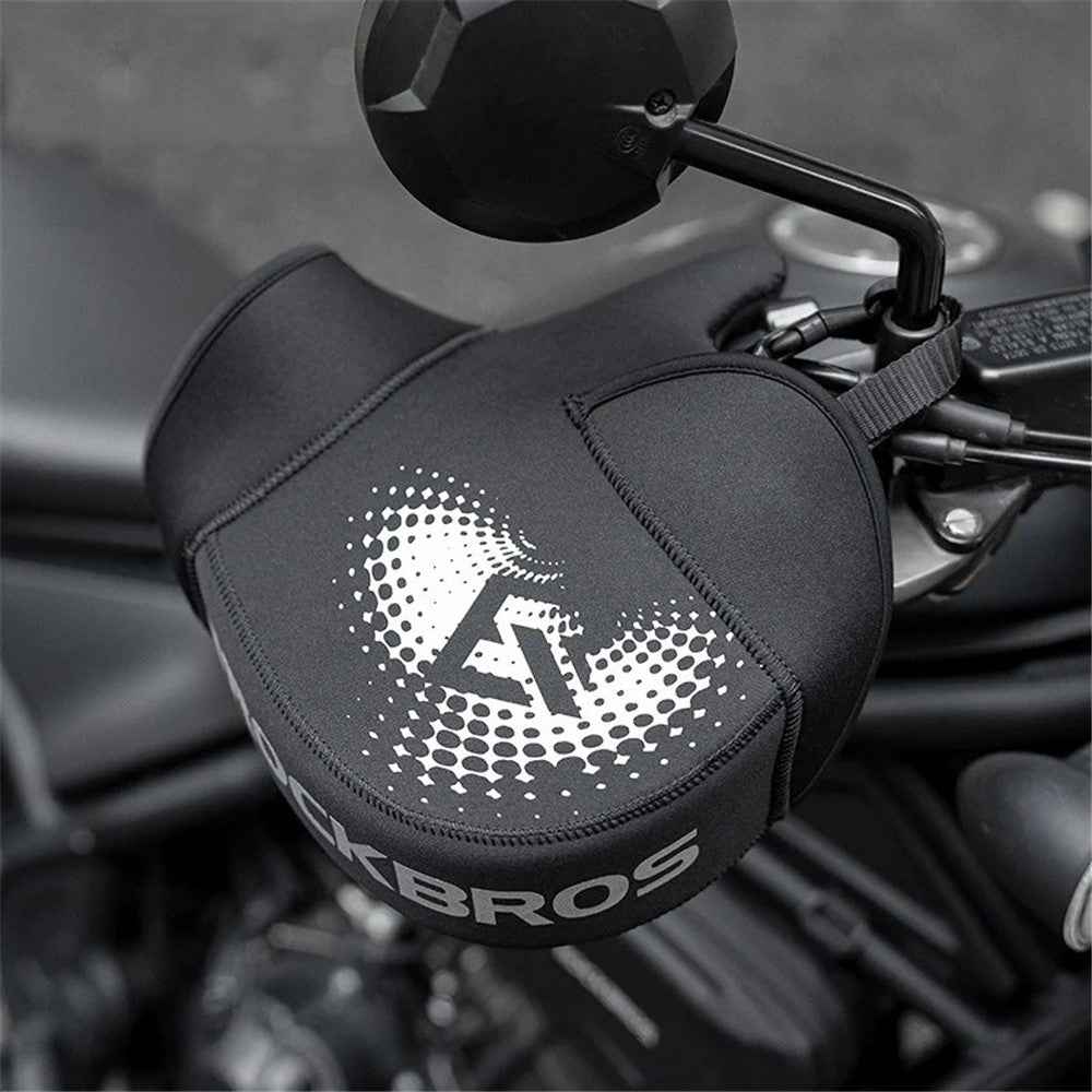 ROCKBROS D55 1 Pair Winter Motorcycle Handle Warm Cover Hand Protection Windproof Polar Fleece Gloves