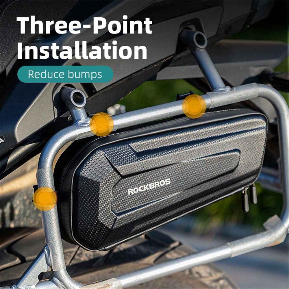 ROCKBROS Motorbike Hard Shell Phone Tools Storage Bag Anti-splash Motorcycle Triangle Bag