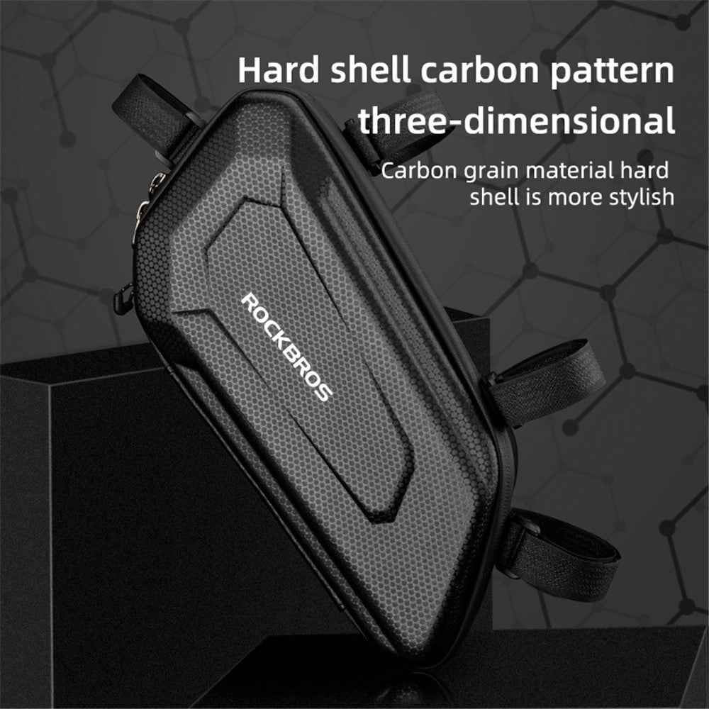 ROCKBROS CM300 Reflective Hard Shell Motorcycle Side Bag Waterproof Tool Bag - B106 / Left