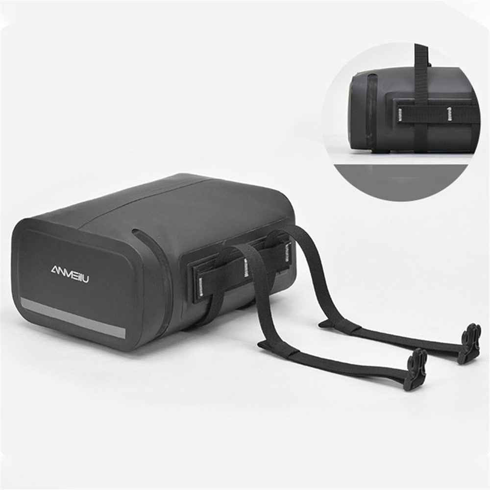 ANMEILU 7036 5L Electric Vehicle Rear Seat Storage Bag Waterproof Motorcycle Luggage Tail Bag - Black