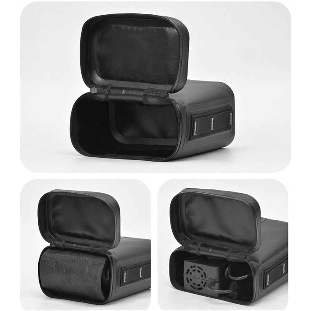 ANMEILU 7036 5L Electric Vehicle Rear Seat Storage Bag Waterproof Motorcycle Luggage Tail Bag - Black