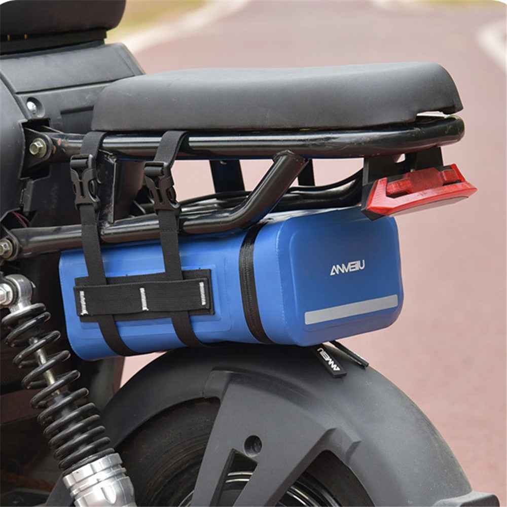 ANMEILU 7036 5L Electric Vehicle Rear Seat Storage Bag Waterproof Motorcycle Luggage Tail Bag - Black