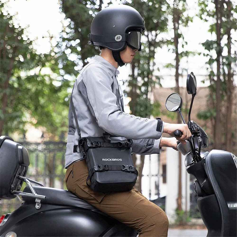ROCKBROS AS-095 5L Large Capacity Motorcycle Bag Motor Bike Bumper Side Bag Waterproof Shoulder Pack