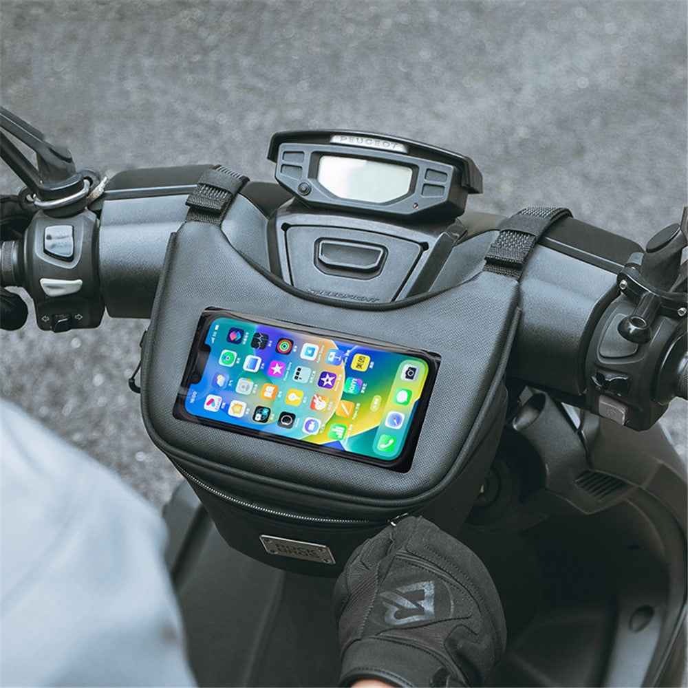 ROCKBROS B113 Scooter Waterproof Touch Screen Front Bag Mobile Phone Bag Electric Motorcycle Hanging Bag