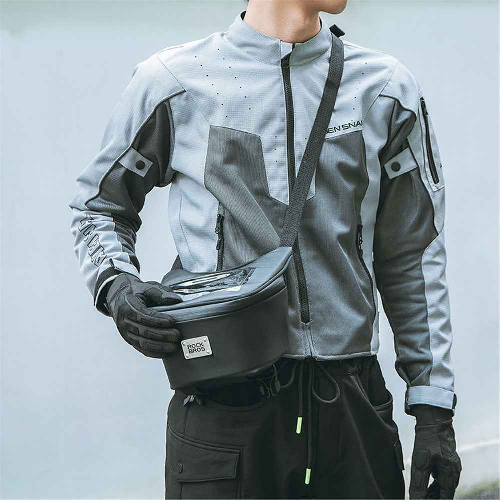 ROCKBROS B113 Scooter Waterproof Touch Screen Front Bag Mobile Phone Bag Electric Motorcycle Hanging Bag