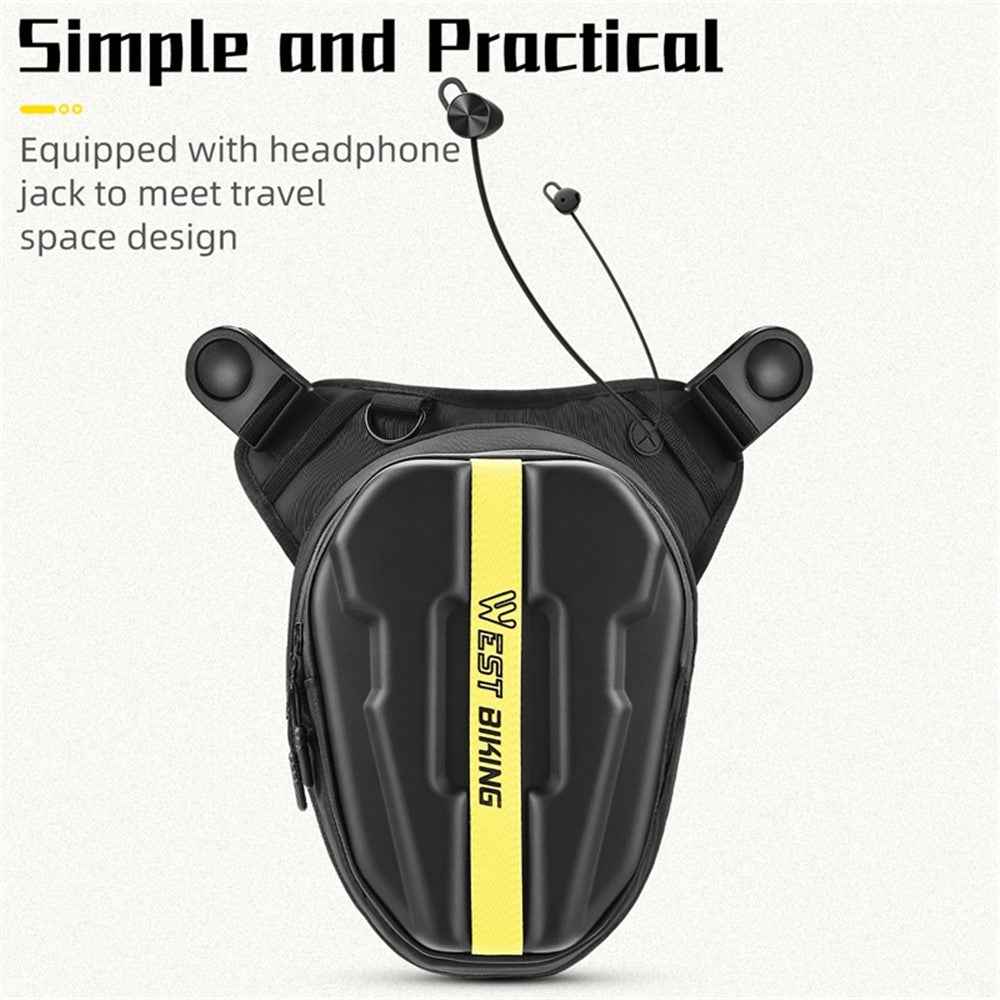 WEST BIKING YP0707352 Motorcycle Leg Bag Oil Tank Bag Crossbody Bag - Black