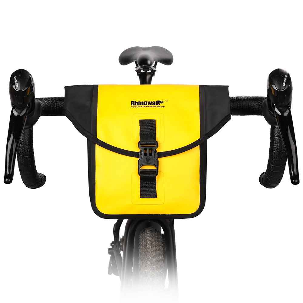 RHINOWALK F80 3.5L Motorcycle Bag Waterproof Storage Pouch with Shoulder Strap - Yellow