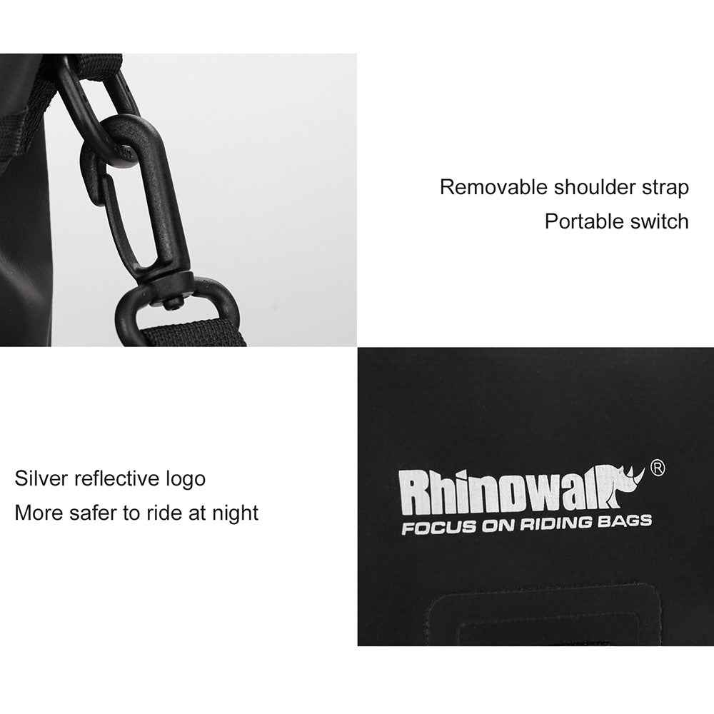 RHINOWALK F80 3.5L Motorcycle Bag Waterproof Storage Pouch with Shoulder Strap - Yellow