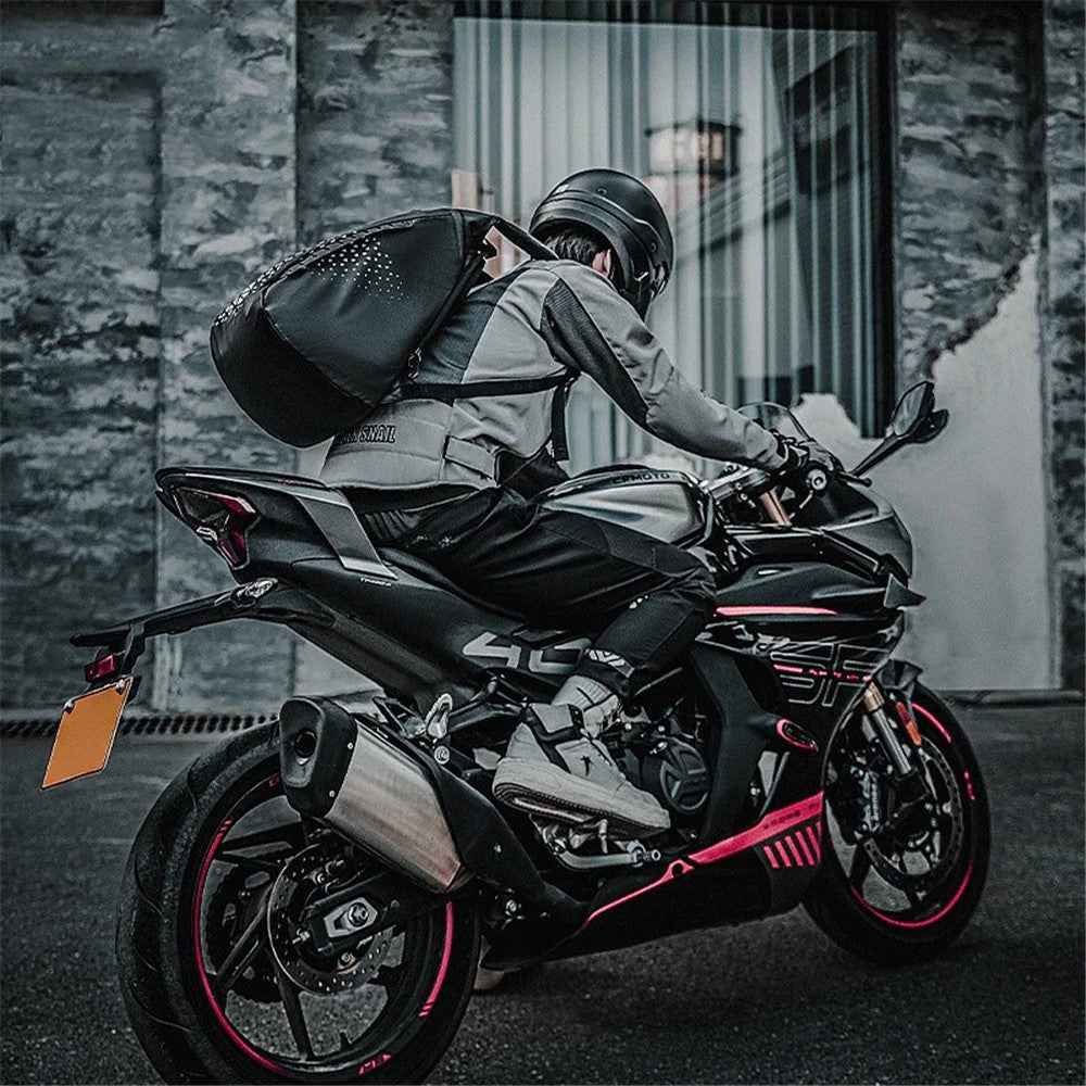 ROCKBROS H36 14.5L Motorcycle Helmet Storage Backpack Reflective Shoulder Bag