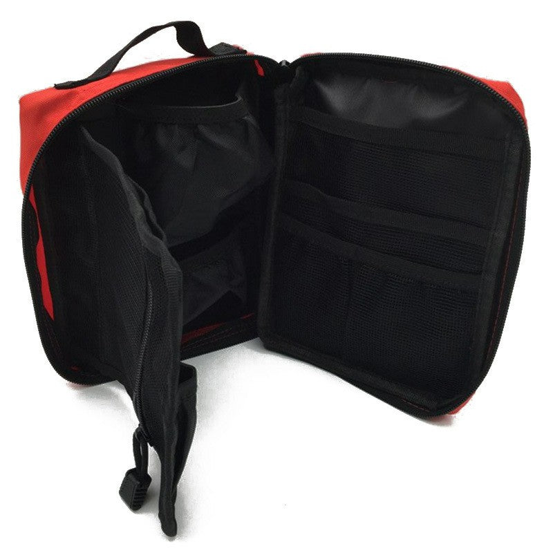 YLB-002 Outdoor Travel Emergency Belt Hanging Medical Bag Nylon Medicine Storage Waist Bag - Red