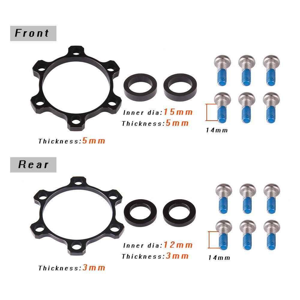 ZTTO 142148 Bicycle Bottom Bracket Spacer Aluminium Alloy Flywheel Hub Washer Bicycle Hub Conversion Washer - 142x12 to 148x12