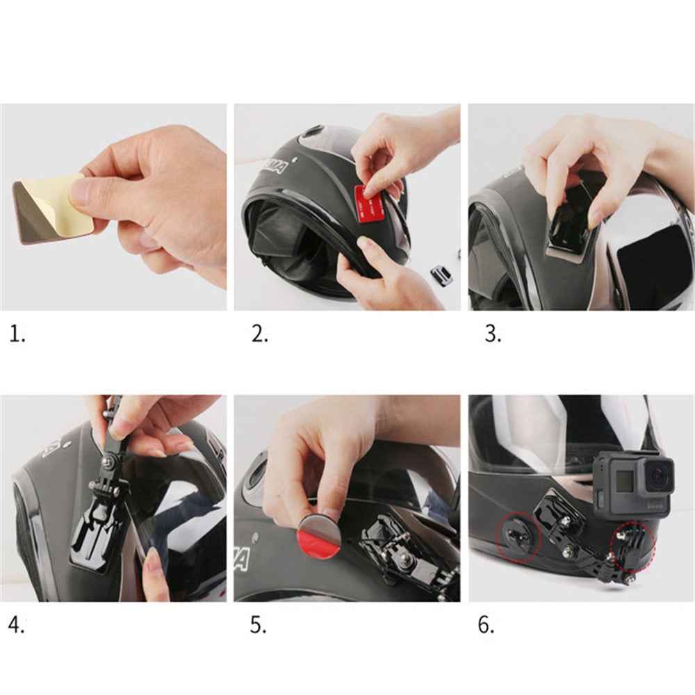 Full Face Motorcycle Helmet Chin Mount Jaw Holder Strap Universal for GoPro Hero 8/7/5