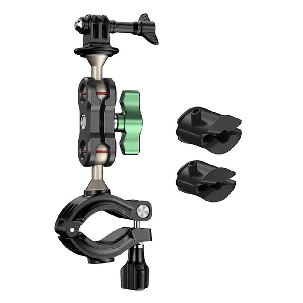 FLW402 Bike Motorcycle Handlebar Camera Holder 360 Degrees Rotary Aluminum Bike Camera Adapter Mount