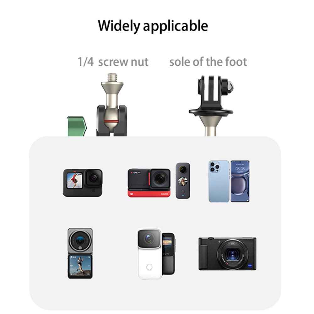FLW402 Bike Motorcycle Handlebar Camera Holder 360 Degrees Rotary Aluminum Bike Camera Adapter Mount