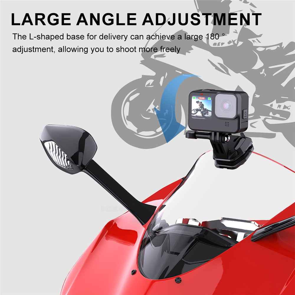 FLW429 Motorcycle Windshield Clip Camera Clamp Mount Accessories Phone Holder