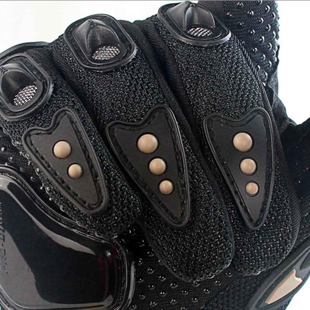 RIDING TRIBE MCS-01C 1 Pair Waterproof Warm Motorcycle Riding Gloves Outdoor Motocross Full Finger Protection Gloves - Black/XXL