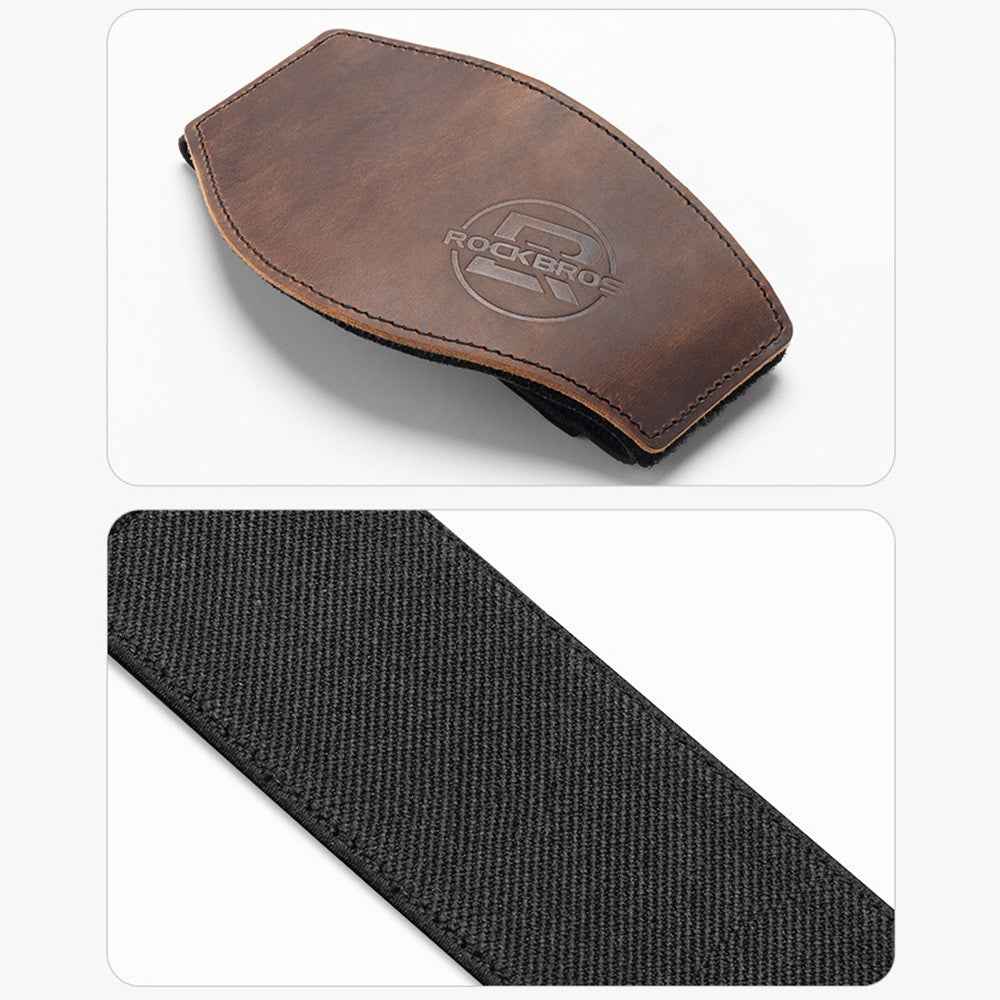 ROCKBROS MTB002 Motorcycle Shift Lever Shoe Cover Non-slip Leather Shoes Protection Gear Shift Pad - Bronze