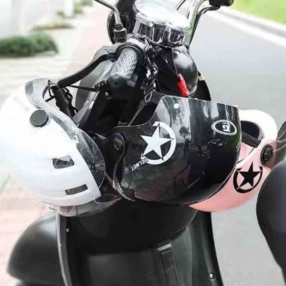 Electric Bike Motorcycle Helmet Lock Anti Theft Security Lock Handlebar Mount Waterproof Rust Proof Lock - Black