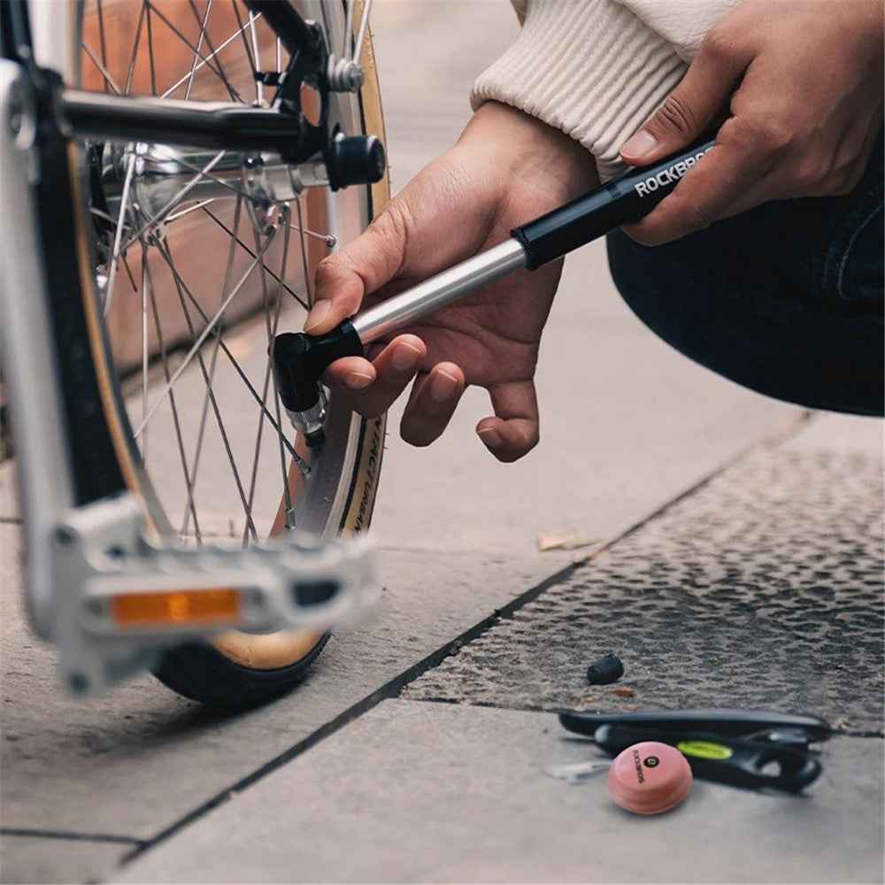 ROCKBROS 6Pcs Bicycle Inner Tire Patch Repair Kit No-glue Adhesive Quick Dry Repair Tool Set - Orange