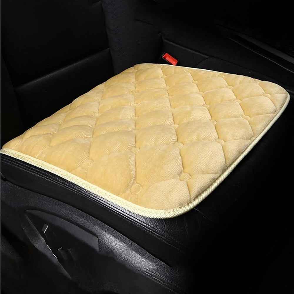 12V Mechanical Switch USB Electric Heating Car Seat Cushion Warm Winter Seat Heater Mat - Beige