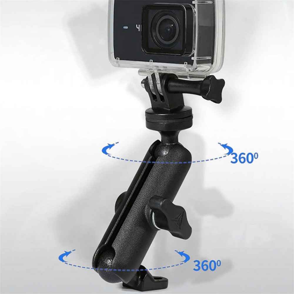 For GoPro 11 / 10  / Insta360 One R Motorcycle Sports Camera Mount Holder Adjustable Support Stand - Handlebar Mount