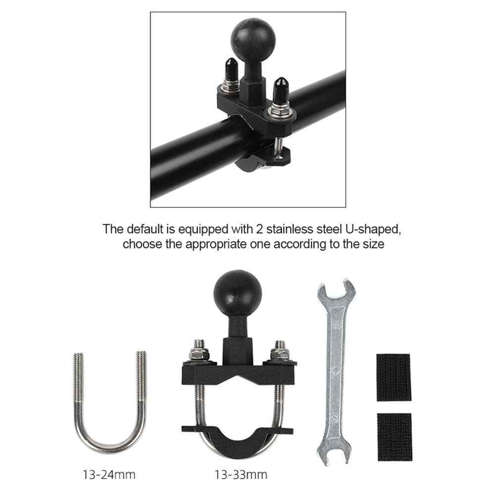 For GoPro 11 / 10  / Insta360 One R Motorcycle Sports Camera Mount Holder Adjustable Support Stand - Rearview Mirror Mount