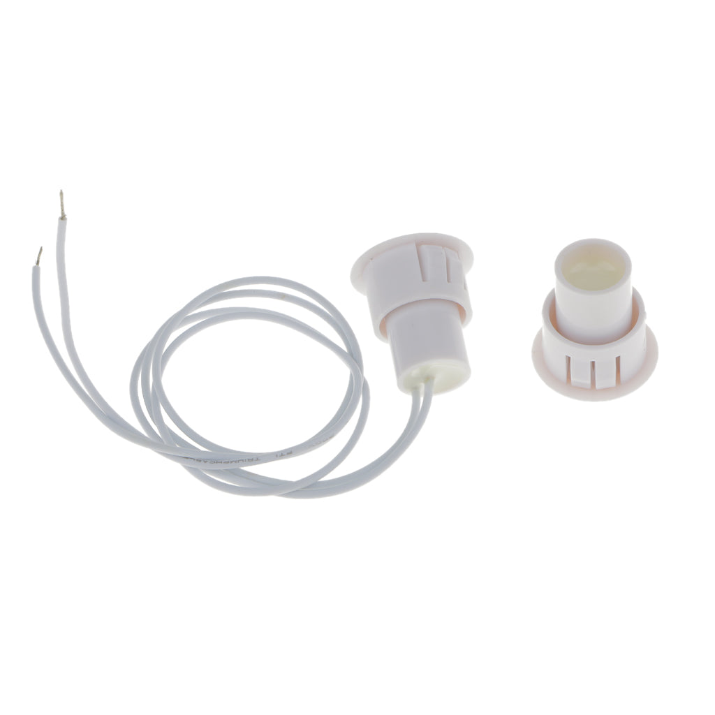 3-Pack Recessed Magnetic Door Window Contacts Alarm Siren Switch White