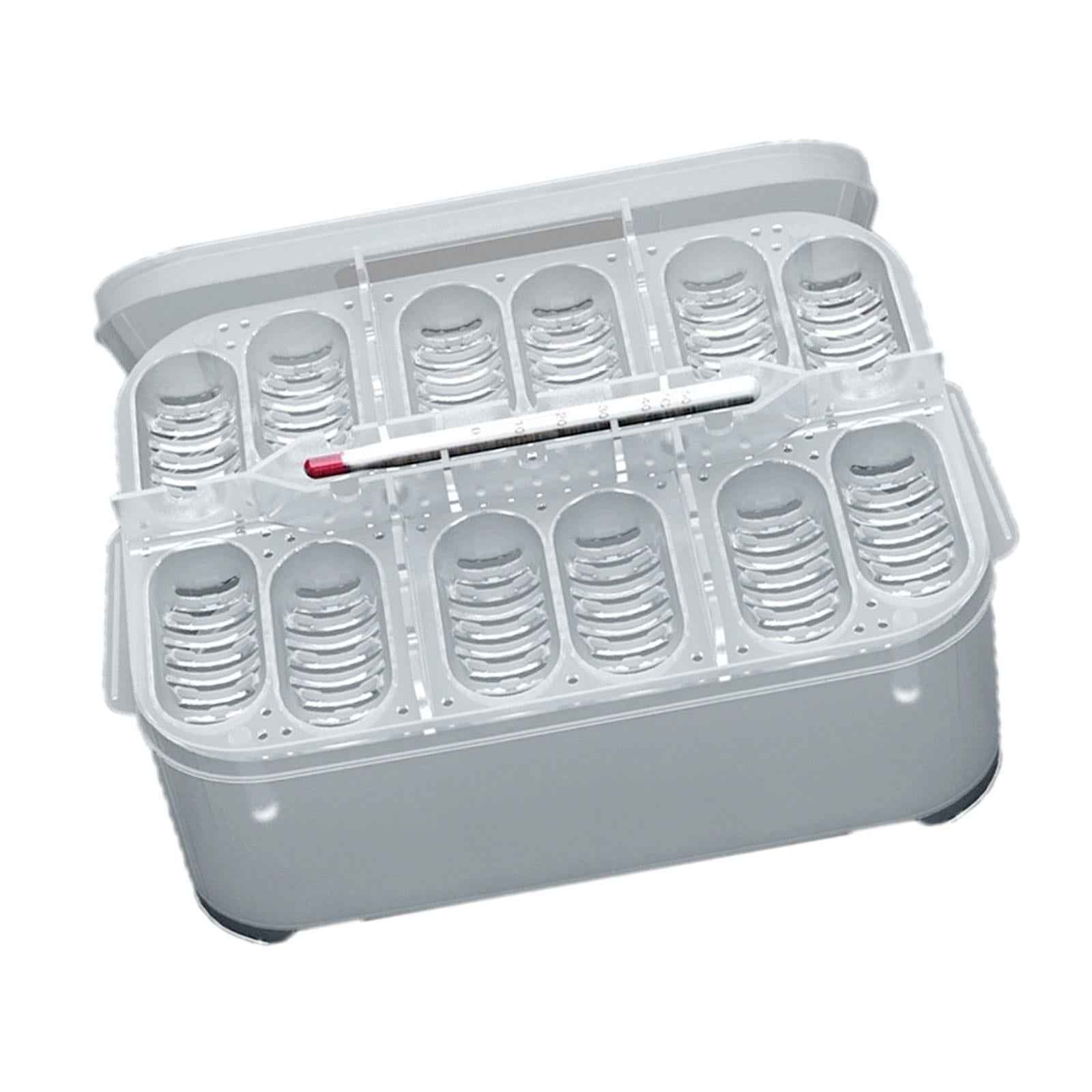 CM 12 Holes Reptile Egg Incubation Box Hatching Container with Thermometer