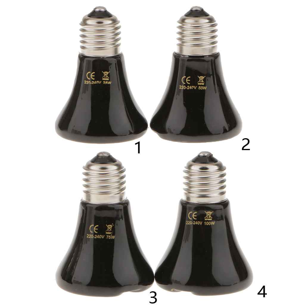 Infrared Ceramic Emitter Heat Light Bulb Lamp for Reptile Pet Brooder 100W