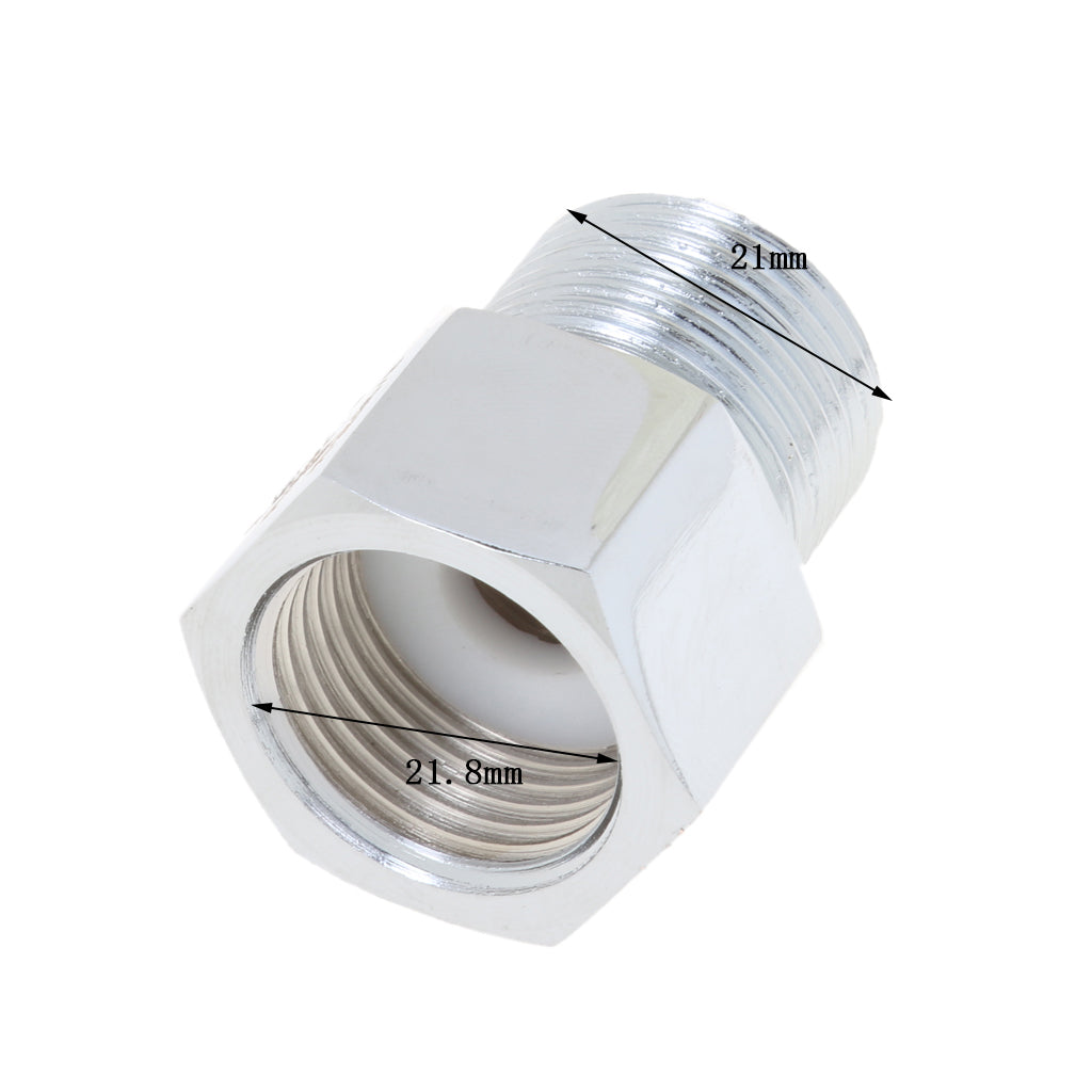 2 pcs Aquarium Tank Cylinder Adapter W21.8 to G5/8 and M22x1.5 to G5/8