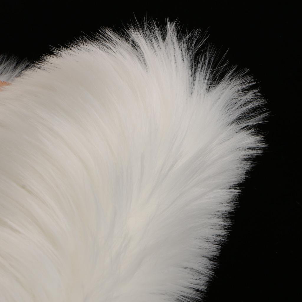2pcs Artificial Sheepskin Rug Home Floor Carpet Seat Cushion White