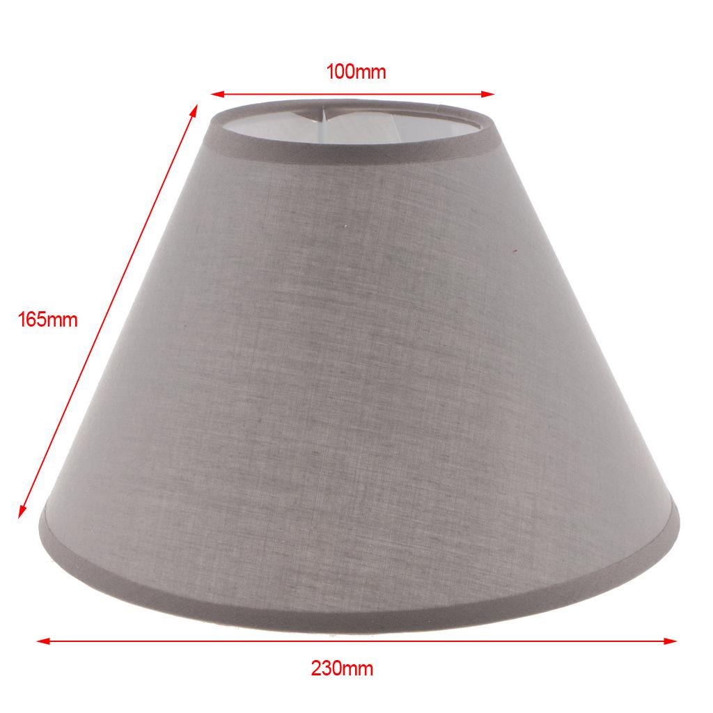 2x Lampshade Table Lamp Shade Floor Lamp Bedside Lamp Light Shade Gray