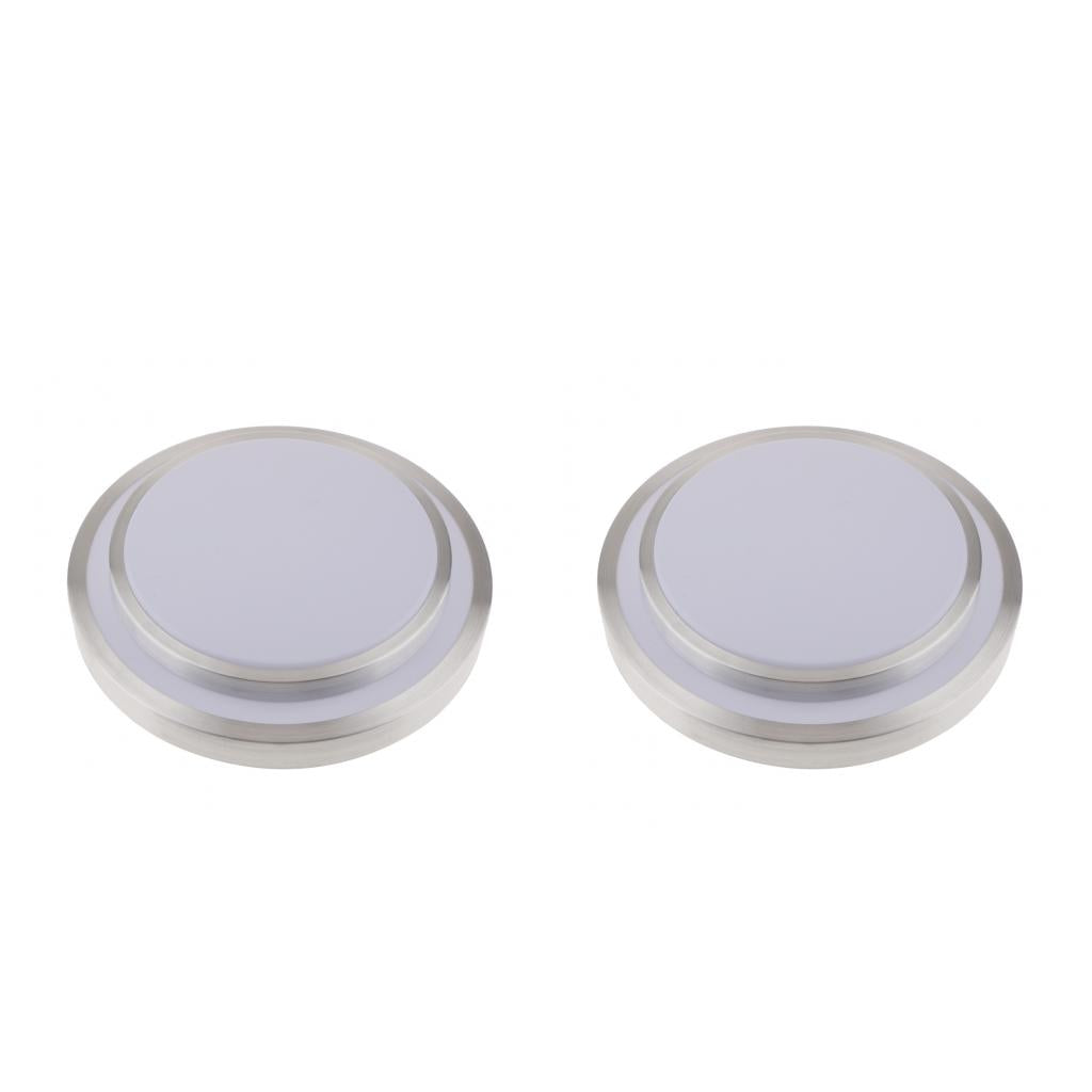 2pcs Modern Flush Mount Ceiling Light Lamp LED Panel Downlight White Light