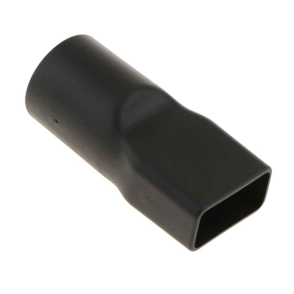 32mm Dia. Round to Square Neck Vacuum Cleaner Brush Nozzle Connector Adapter Black