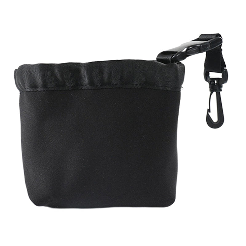 Golf Club Ball Waterproof Cleaning Bag Golf Club Groove Cleaner with Detachable Buckle - Black