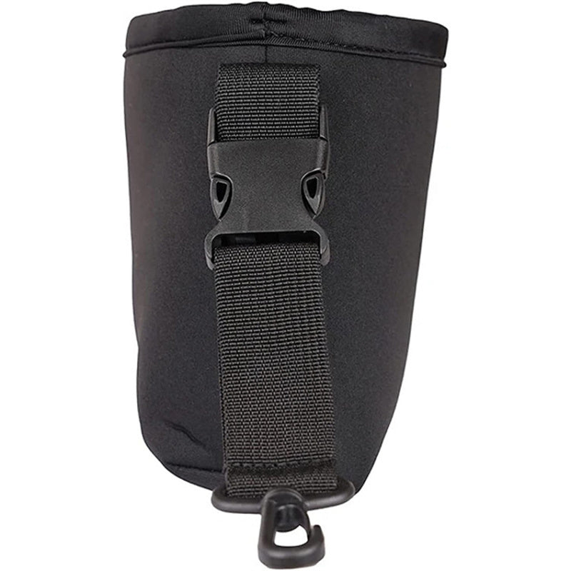 Golf Club Ball Waterproof Cleaning Bag Golf Club Groove Cleaner with Detachable Buckle - Black