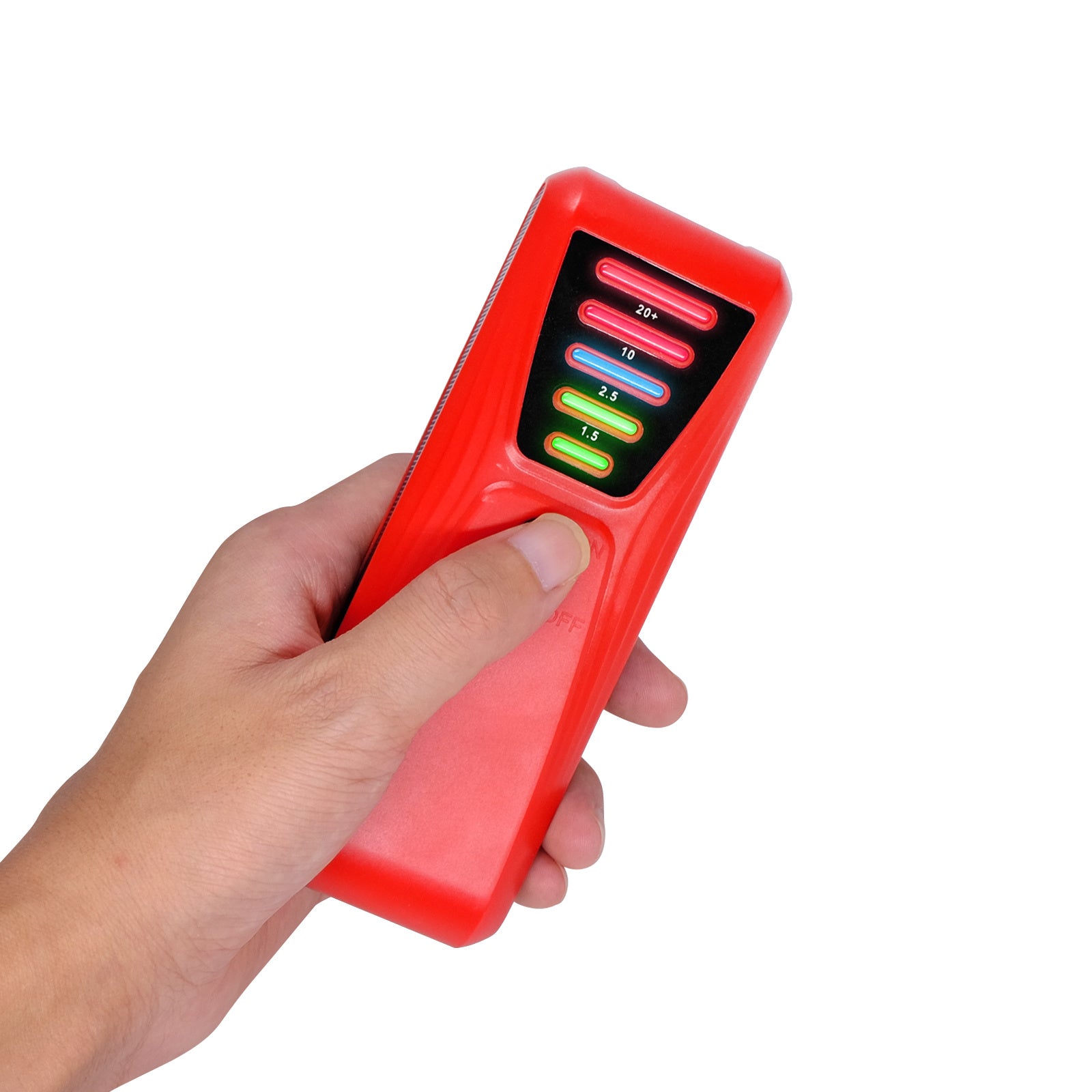 FS-2 Electric Magnetic Field Radiation Tester Portable 5 LED EMF Meter Detector - Red