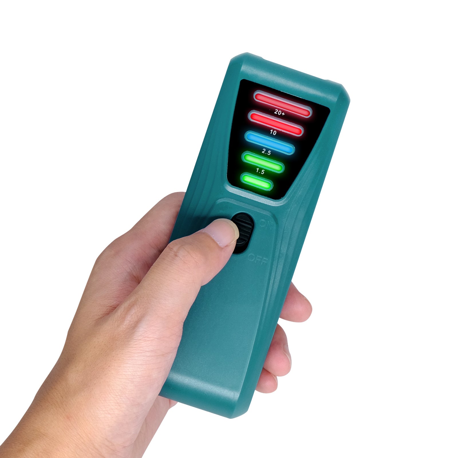 FS-2 Electric Magnetic Field Radiation Tester Portable 5 LED EMF Meter Detector - Cyan