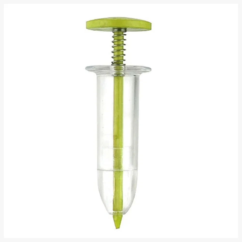 Seeds Dispenser Handheld Seed Planter Sowing Seeder Mini Hand Spreader, 10x3x3cm - Yellow