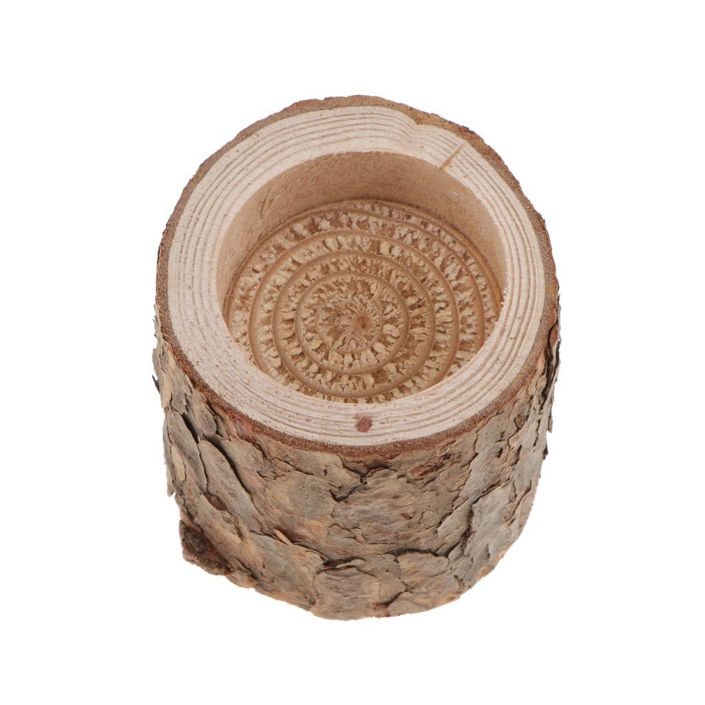 36-piece Natural Tree Stump Wooden Candle Holder Tea Light Wedding Decor 5cm