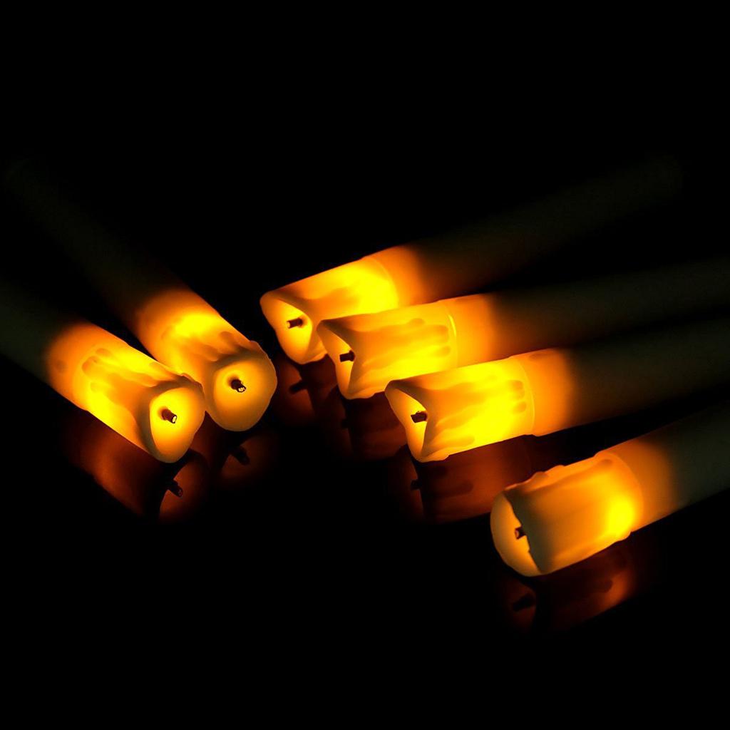 80 Pieces Tall Electric LED Candle Flameless Candle for Party Decor 155mm B