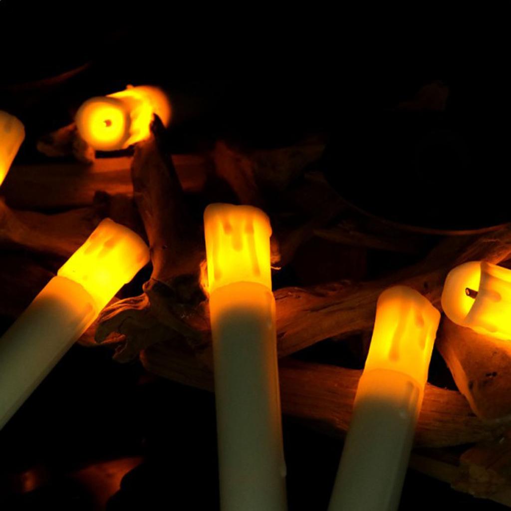 50 Pieces 105mm Tall Electric LED Candle Flameless Candle for Party Decor B