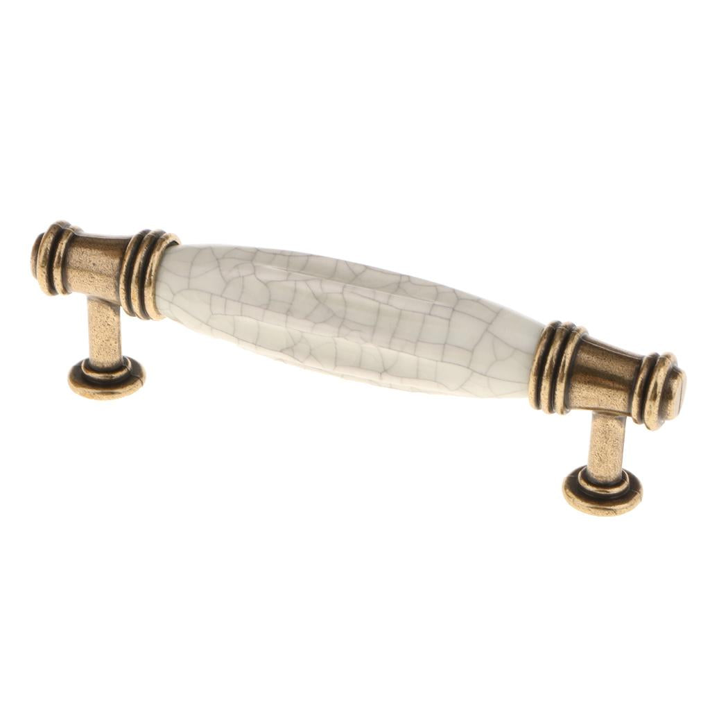 10Pcs Vintage Pull Knobs Cabinet Cupboard Pull Handle #6 96mm Hole Pitch
