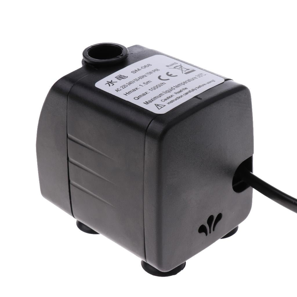 1000L/H Submersible Water Pump Aquarium Pond Fountain Water 15W UK Plug