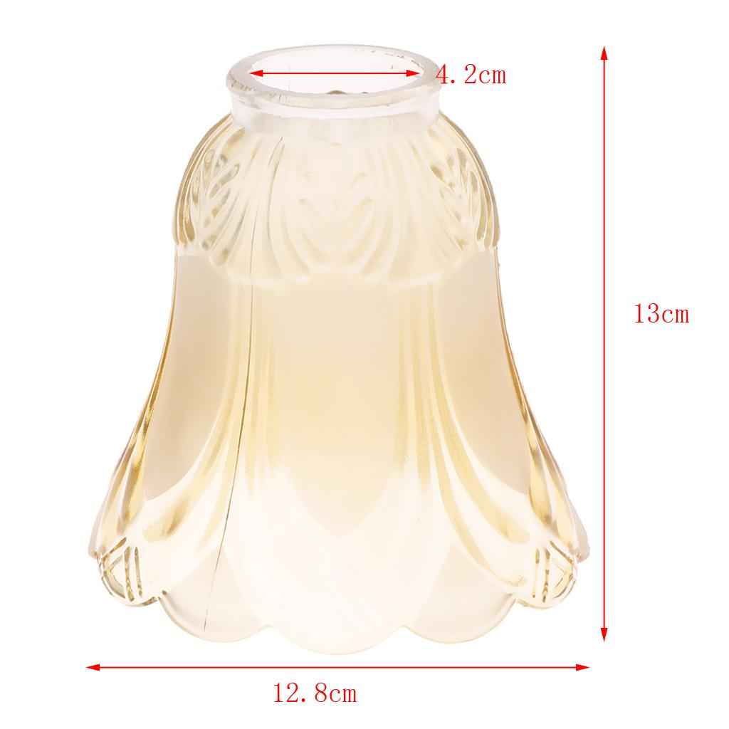Replacement Ceiling Fan Vanity Chandelier Frosted And Clear Glass Shade #6