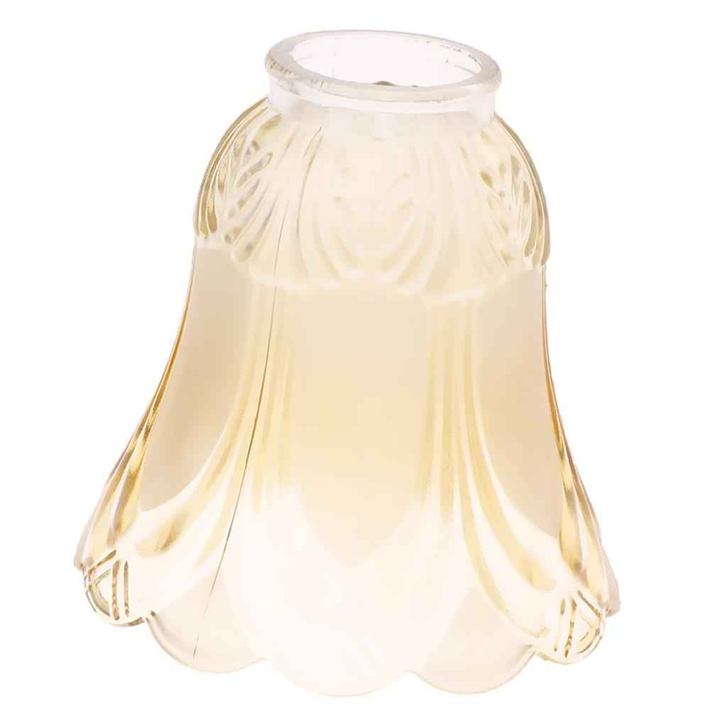 Replacement Ceiling Fan Vanity Chandelier Frosted And Clear Glass Shade #6