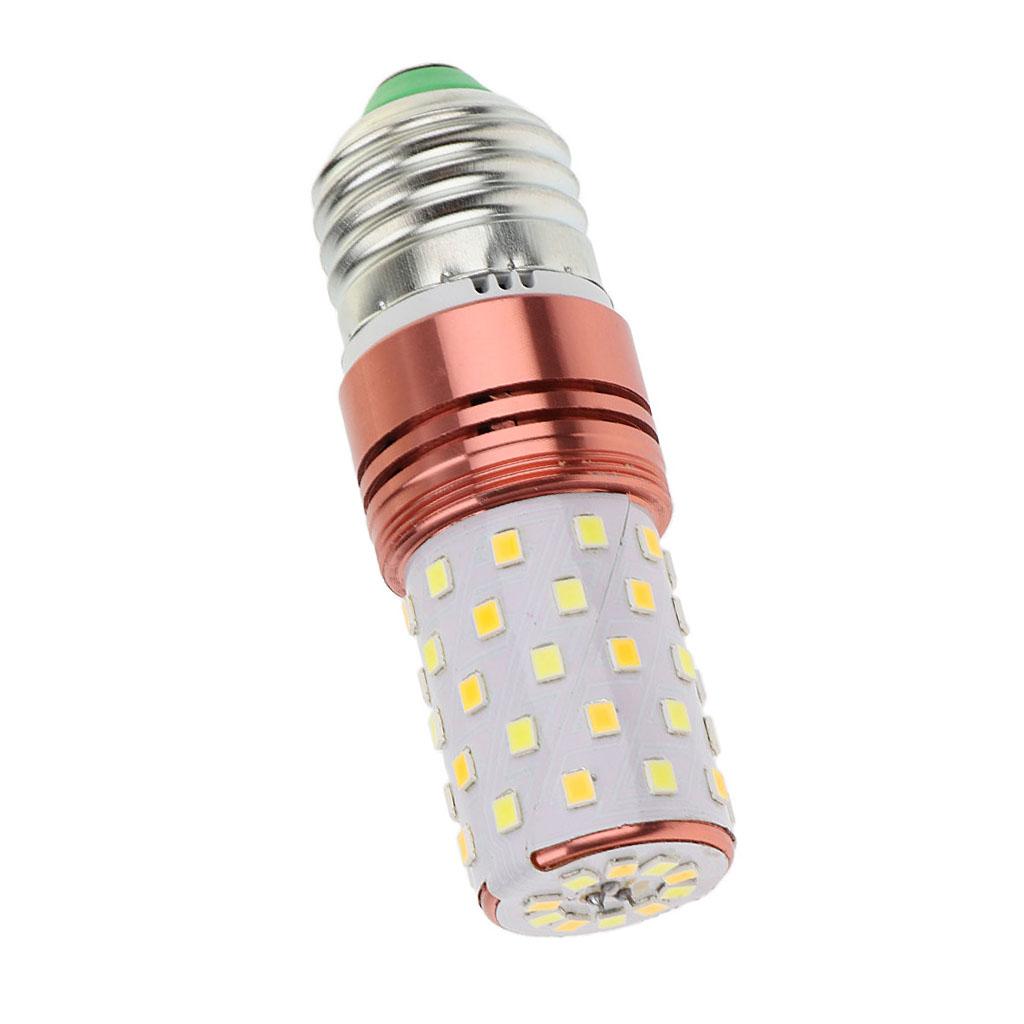 220-240V Three-Color Dimming LED Corn Light Bulb Cylindrical Lamps E27 12W