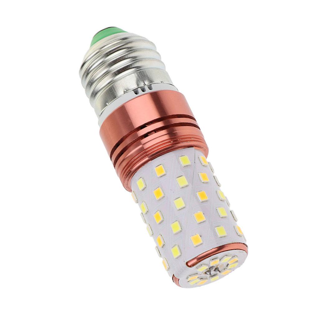 220-240V Three-Color Dimming LED Corn Light Bulb Cylindrical Lamps E27 12W